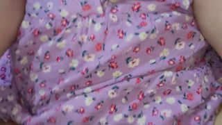 Big Natural Bouncing Boobs of My Slut Stepsister making My Cock so Hard being Inside Her Wet Pussy