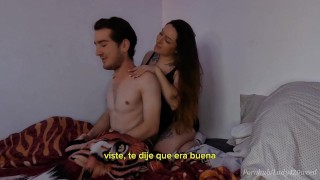 My Busty surprises me with a MASSAGE and my cock gets hard - LADY420