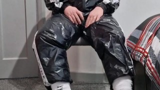 Twinkx nylon tracksuit wank