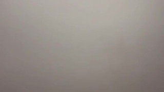 oily ebony feet rubbing together and stepping on you pov