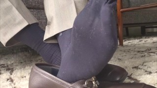 loafer and sock strip