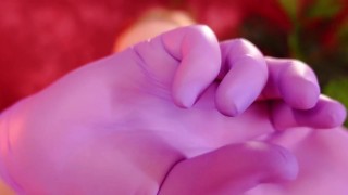 ASMR video: medical gloves sounds, snaps, teasing