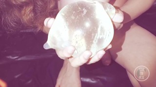 Fucking a Condim filled with my Pee, playing with Cum - Preview
