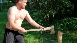 Splitting Wood