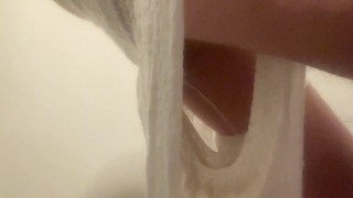 Putting on a pee filled diaper