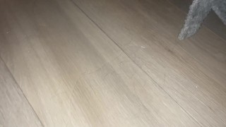 Huge puddle of pee in diaper