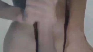 Timido chico latino univercitario muestra su larga y dura polla con grandes huevos depilados 18