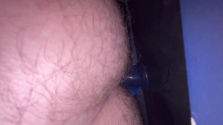 First time with my blue dildo