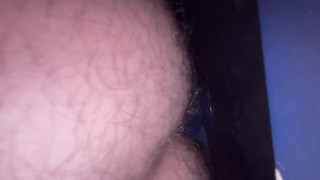 First time with my blue dildo