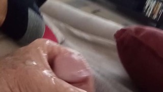 Squirting warm cum