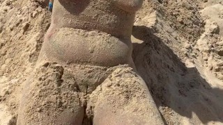 Sand Woman Surprise😈🔥