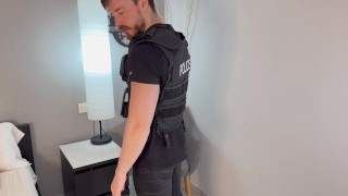 Cocky cop sniffing findom ruined orgasm joi