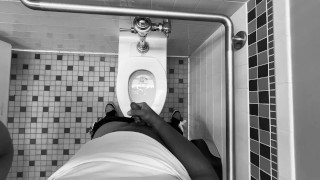 Shooting a load in work bathroom
