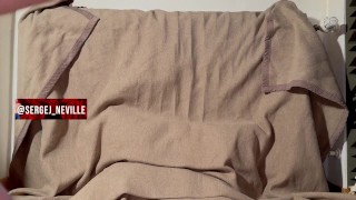 Cumming a huge load on my abs