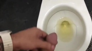 Masturbacion en un baño público, tengo miedo de ser descubierto