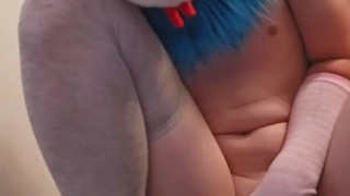 Furry takes rex for a ride