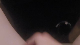 PUBLIC anal in a parking lot with a femboys BBC dildo