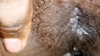Ebony anal play and fuck