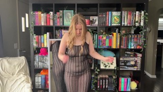 4K Transparent Black And White Dress Try On Haul