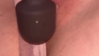 Homemade Bella Toy play squirting close up