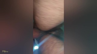 Vaginal sex and close-up view. Amateur homemade sex with an 18-year-old teen