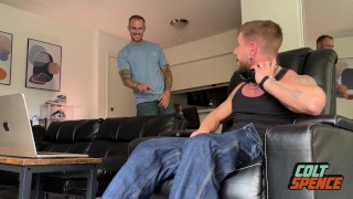 Colt Spence Caught Jerking Off by Christian Wilde and Offer to Help