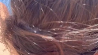 Blowjob On The Public Beach, Some Stranger People Discover Me😳🍆