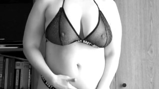 Watch Spanish MILF Pornstar Lucia Bianco Striptease and Play with BBC Dildo