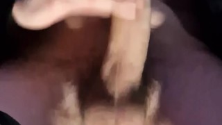 This straight leather biker will reveal his huge cock and jerk a lot of cum! 🍆💦