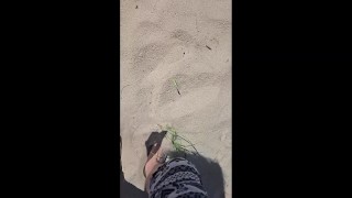 Painted Toes In Sand Raw cut