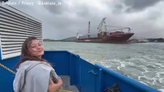 Fazendo uma viagem safada com a Loira Gostosa Damiana ✈️✈️