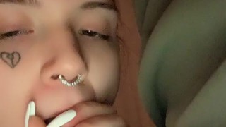 White girl sucks bbc