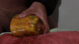 using a papaya as a fleshlight