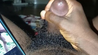 Shooting thick load of cum to my chest