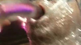 Fel takes deep throat toyed while wrapped up