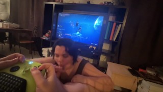 Playing Elden Ring and getting a blowjob. 2 of my favourite things.