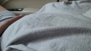 Slutty Gorgeous Girl that I Picked Up Lets Me touch Her in the Car