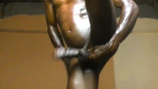 LEGS UP 😮😮💦 NAUGHTY AFRICAN TEEN MILKING HIS COCK MERCILESSLY