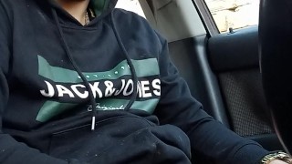 Cum in the car