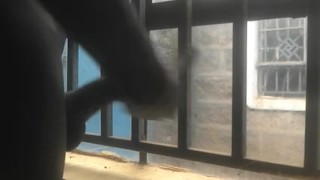 RISKY😂😂 ALMOST CAUGHT MASTURBATING THROUH THE WINDOW