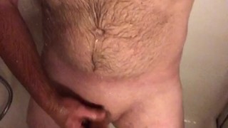 Solo quickie in the shower so I could taste my own cum
