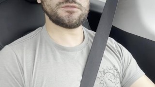 Edging in my Tesla Model Y see me cum www.onlyfans,com/roddddddd