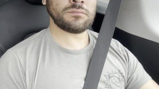 Edging in my Tesla Model Y see me cum www.onlyfans,com/roddddddd