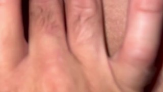 Playing with my pretty asshole up close while I lay under the stars