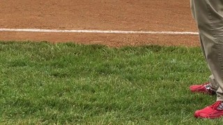 I jerk-off and cum on a public baseball infield diamond