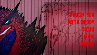 Rough-Sex with Daddy Kaiju (M4M) (ASMR) (RoughSex) (Aftercare) (Big Dick)