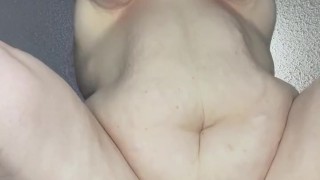 Standing Fuck For Sexy BBW With Soft Jiggly Belly And Tits, SLOW MO FUCK & DRIPPING CREAMPIE