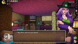 Minecraft Witch Needs Your SEMEN For Her ""Experiment"" - HornyCraft Witch Route #2