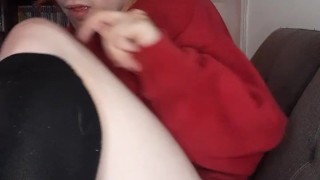 Free Use Femboy Step Bro rides your COCK in the Living Room
