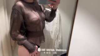 See Thought Transparent Blouse Try On Haul Changing room Haul